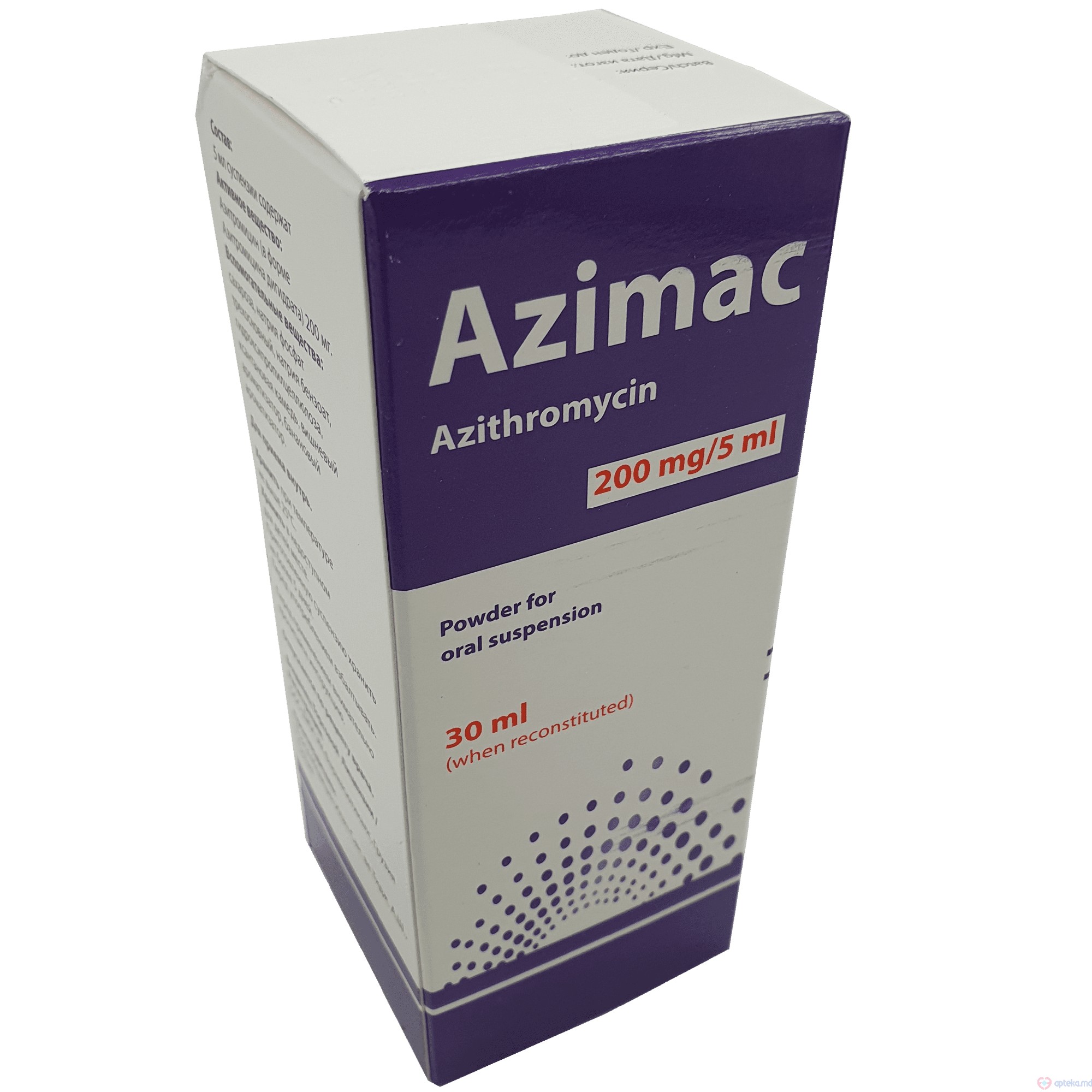 Azimac pulbere pentru suspensie orala 200 mg/5 ml 30 ml N1