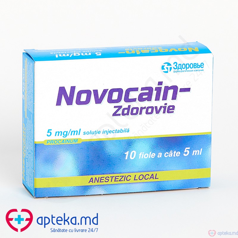 Novocain-Zdorovie solutie injectabila 5 mg/ml 5ml N10