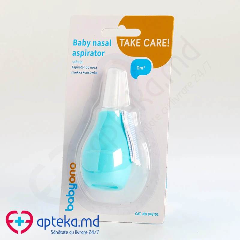 0043 01 Назал аспиратор Cиний BabyOno 0043 01 Назал аспиратор Cиний BabyOno