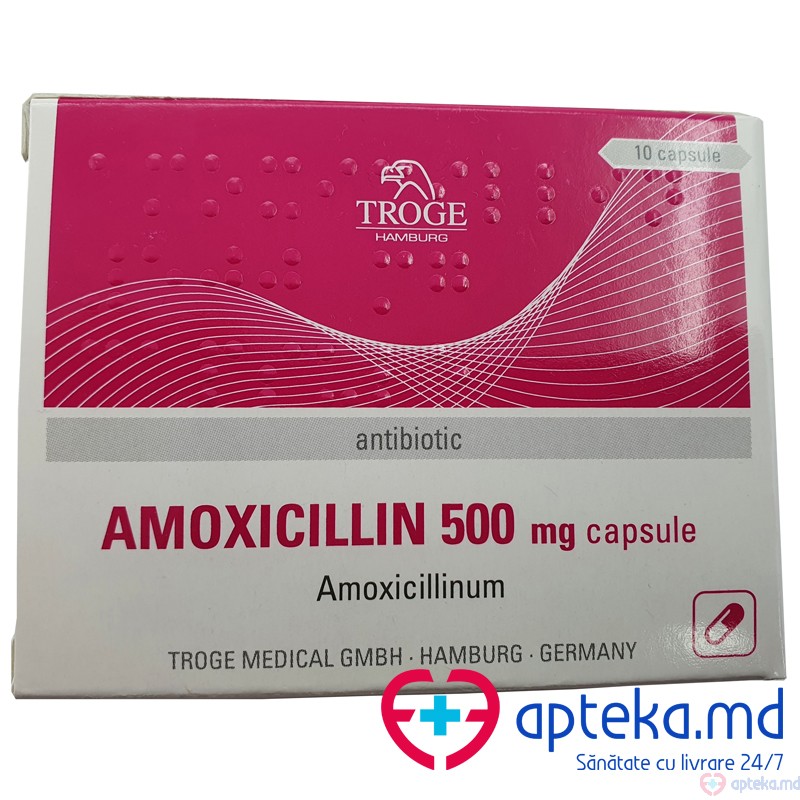 Amoxicillin 500 mg caps. 500 mg N10