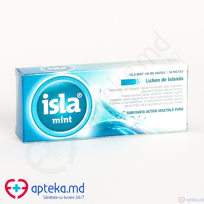 Isla-Mint Herbal Lozenges pastile 100 mg N10x3