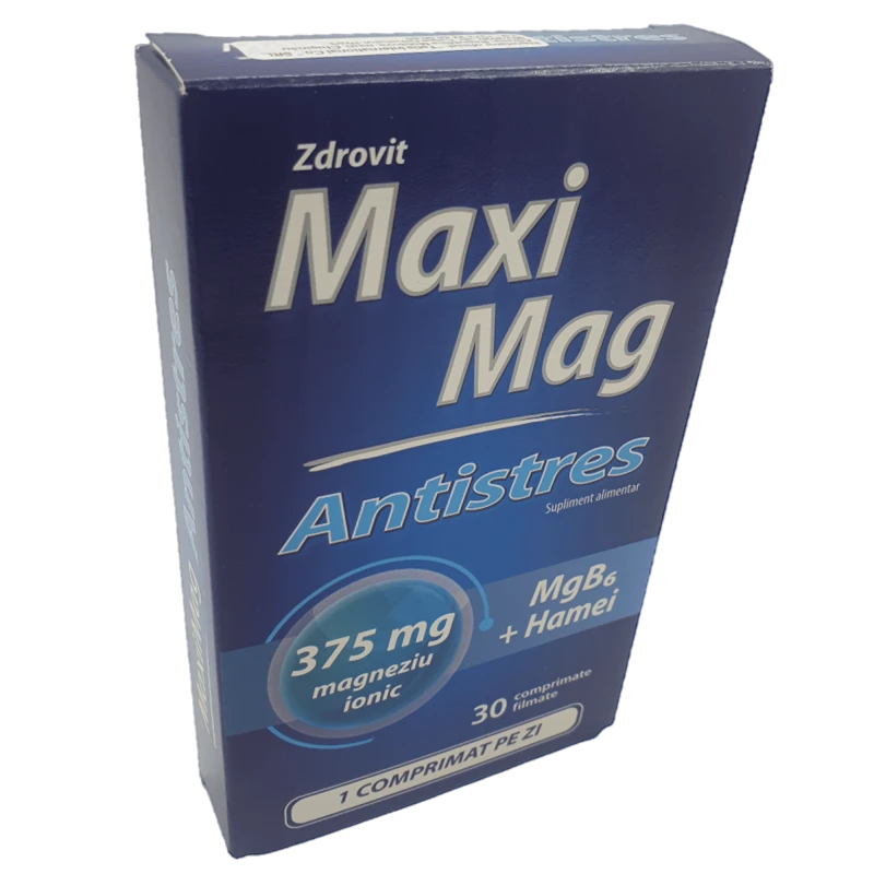 Макси маг антистрес, таб 375мг, N15x2 Макси маг антистрес, таб 375мг, N15x2