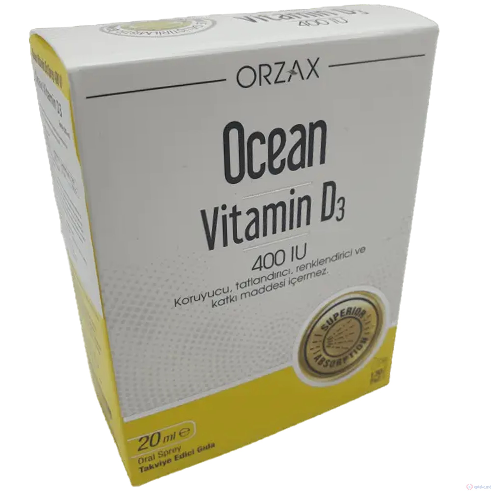 Ocean vitamin D3 (400UI) spray 20ml