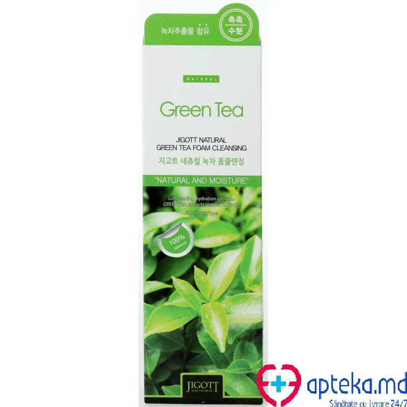 Jigott Natural Green Tea Foam Cleansing 180ml