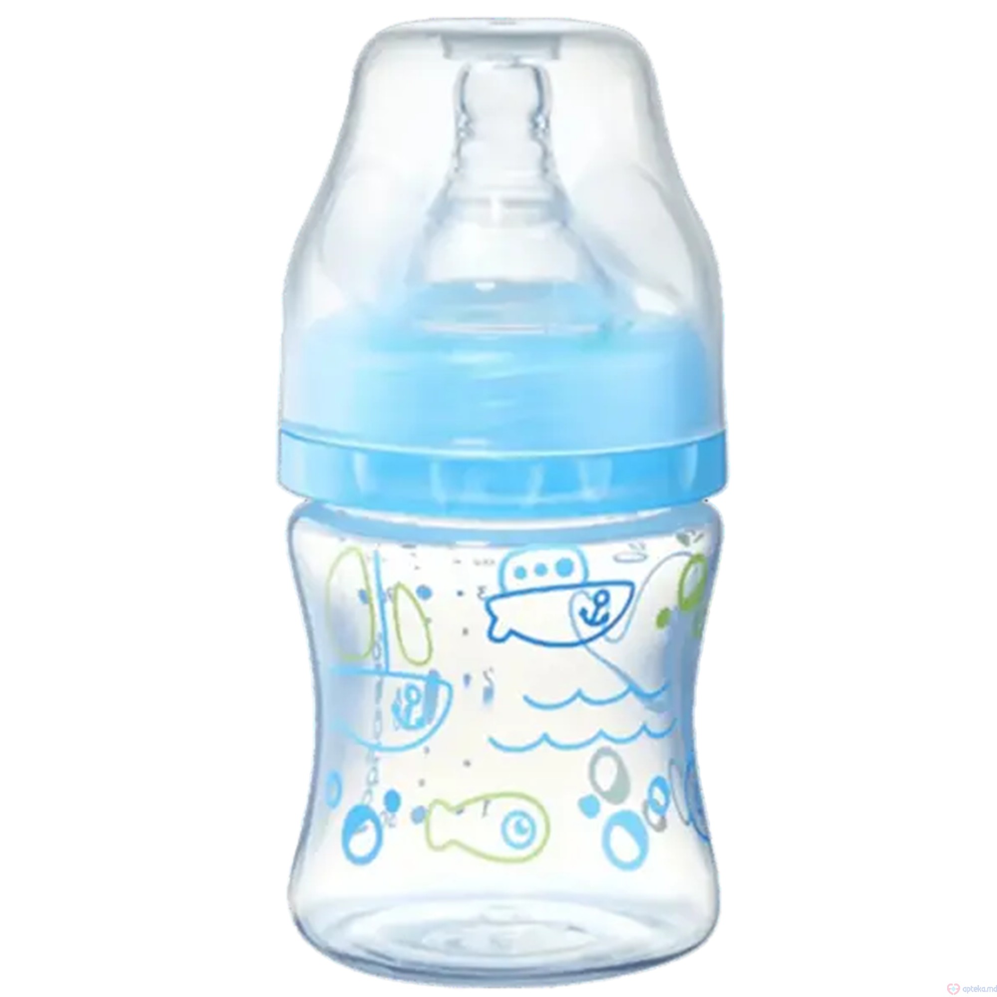 Baby Ono 0402.03 Sticluta cu biberon lata albastru 120ml