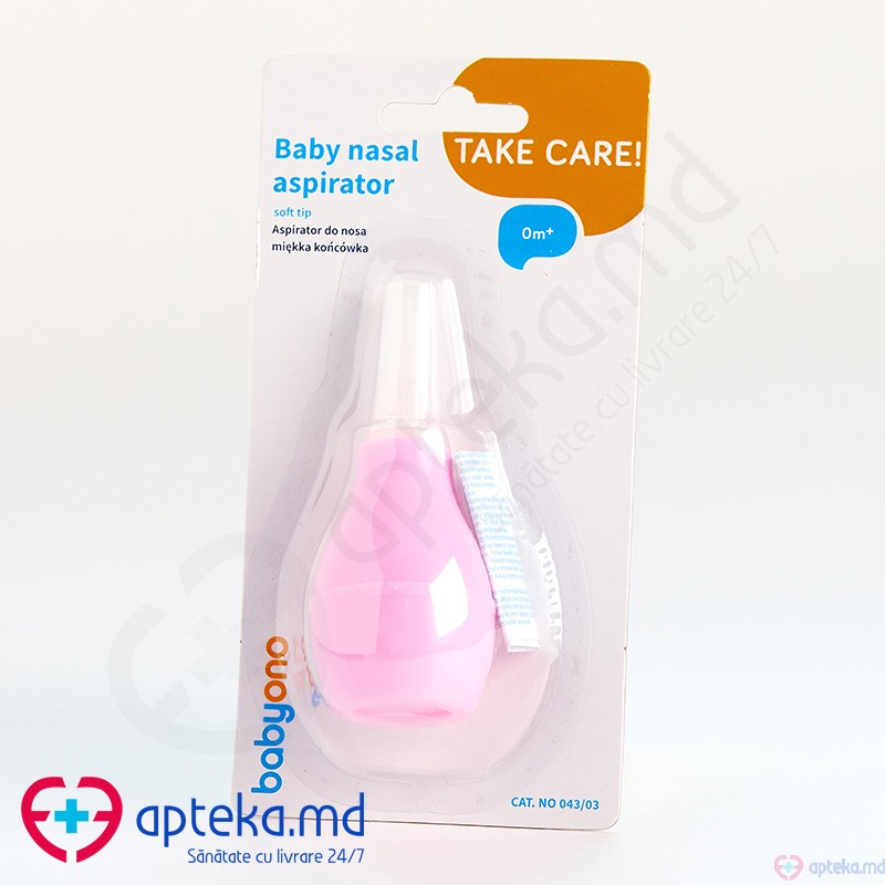 Baby Ono 0043.03 Aspirator nazal roz