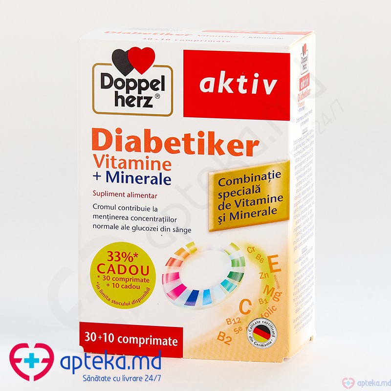 Doppelherz  Diabetiker Vitamine+Minerale N30+10