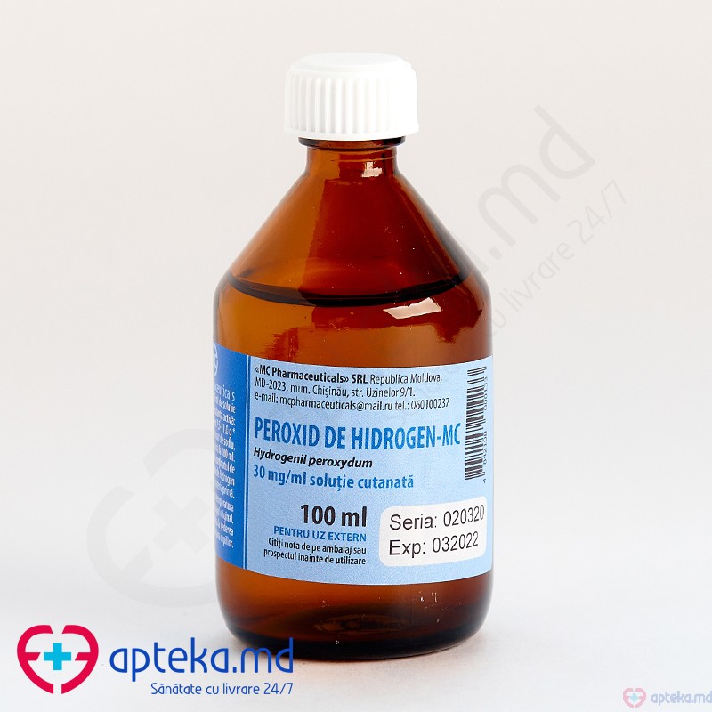 Peroxid de hidrogen-MC 30 mg/ml sol. cut. 100 ml N1