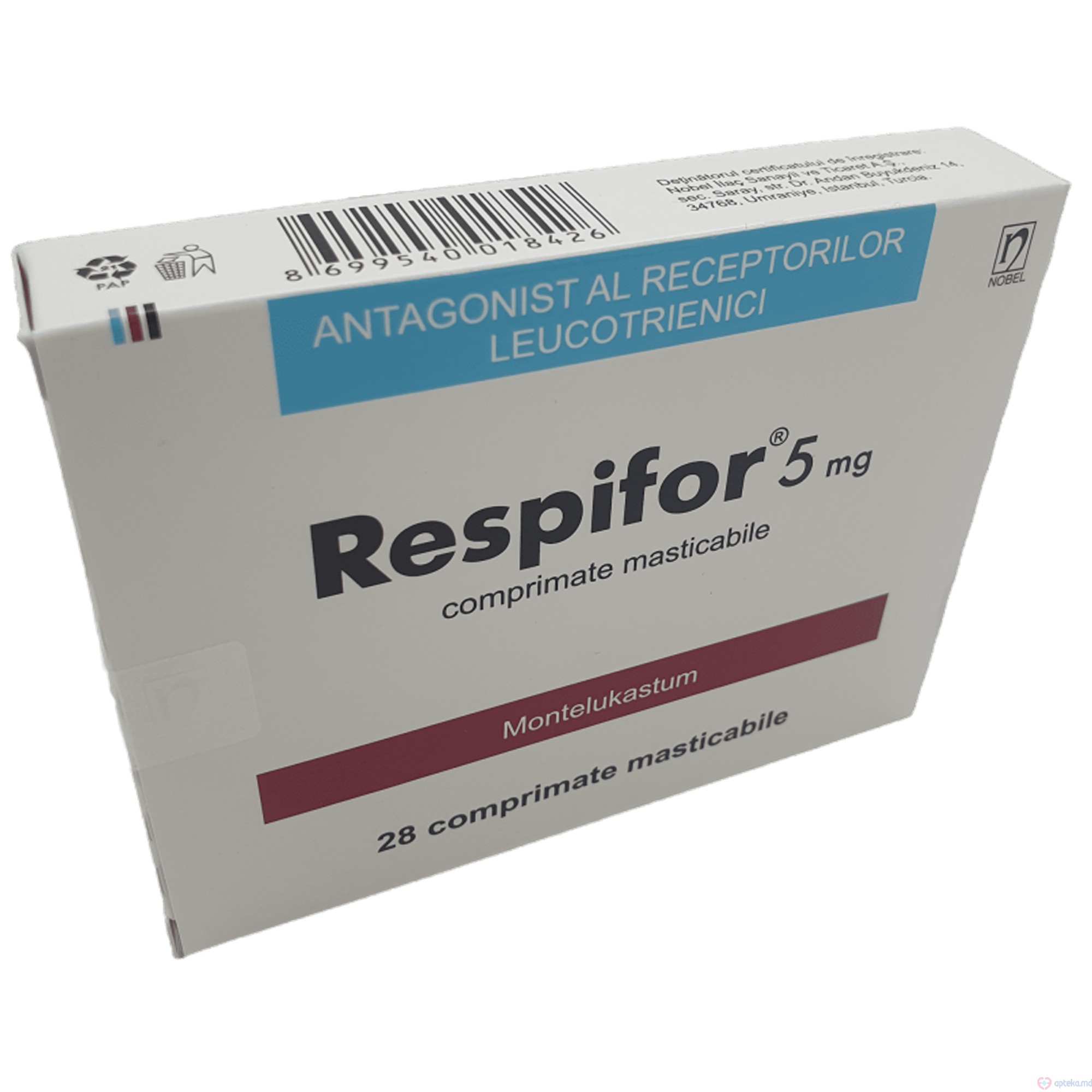 Respifor comprimate masticabile 5 mg N14x2