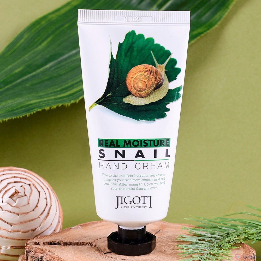 Jigott Real Moisture SNAIL Hand Cream 100ml