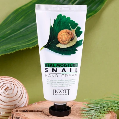 Jigott Real Moisture SNAIL Hand Cream 100ml