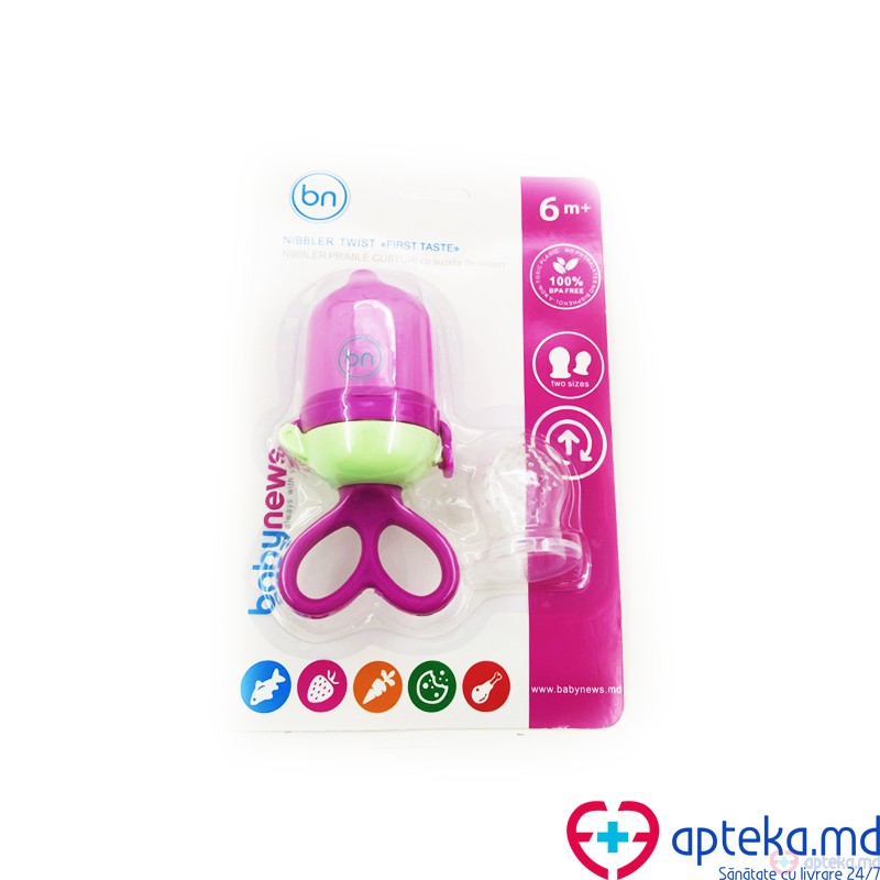 Baby Ono 9030 Nibbler Twist cu suzeta din silicon BabyNews