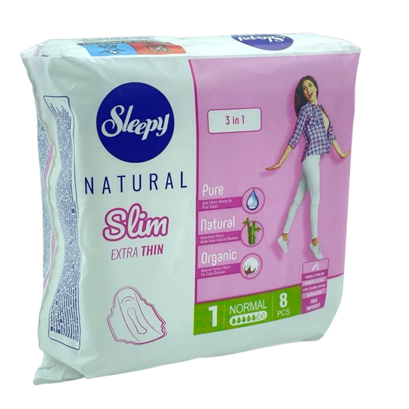 Прокладки Sleepy Natural Slim Extra Thin N8 Прокладки Sleepy Natural Slim Extra Thin N8