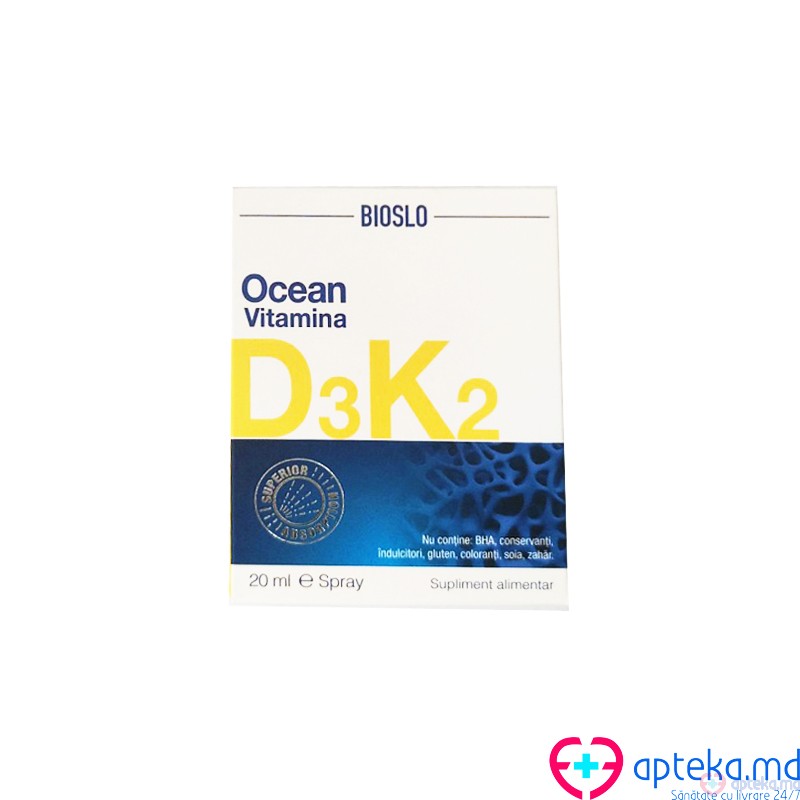 Ocean vitamin D3K2 spray 20ml