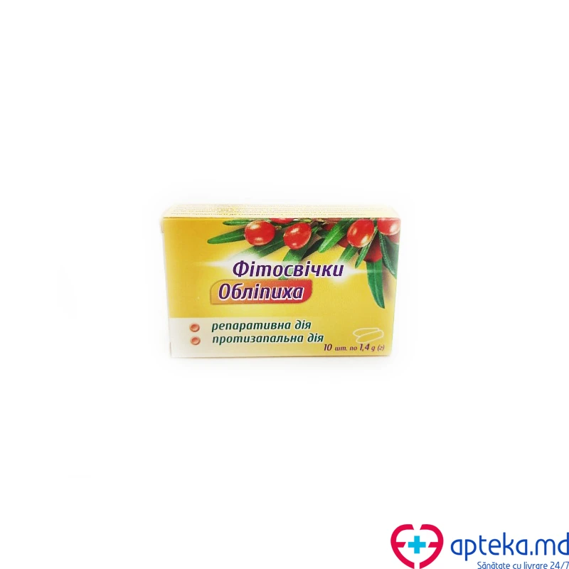 Фитосвечи с маслом облепихи, 1.4 г, N10