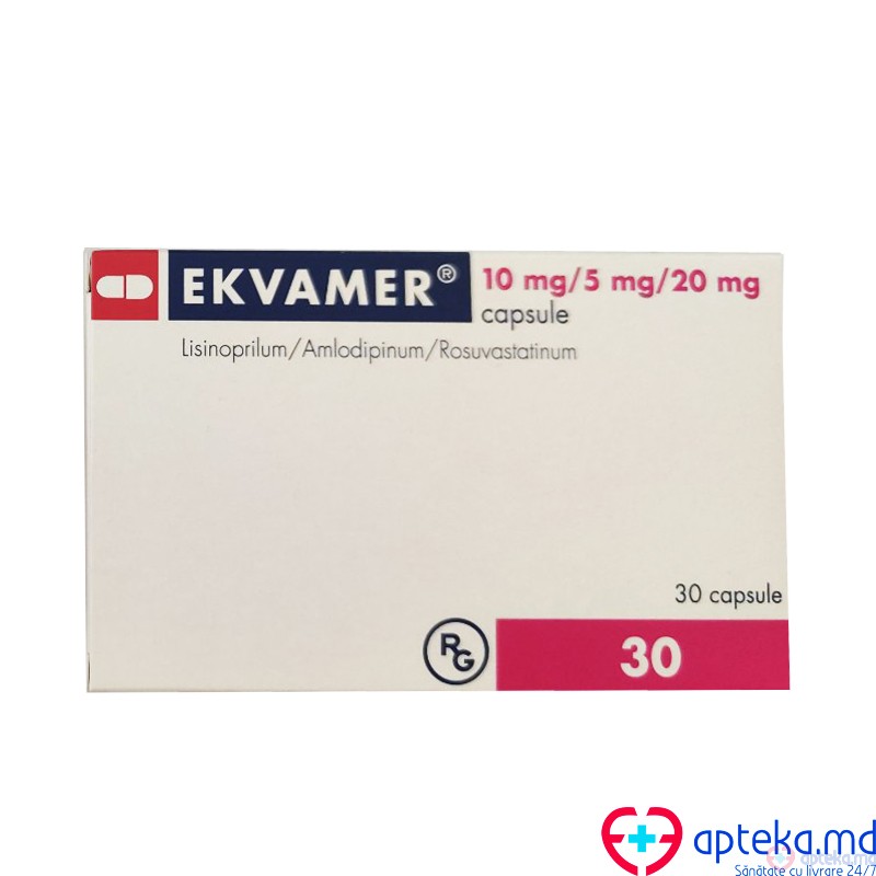 Ekvamer capsule 10 mg/5 mg/ 20 mg N5x6