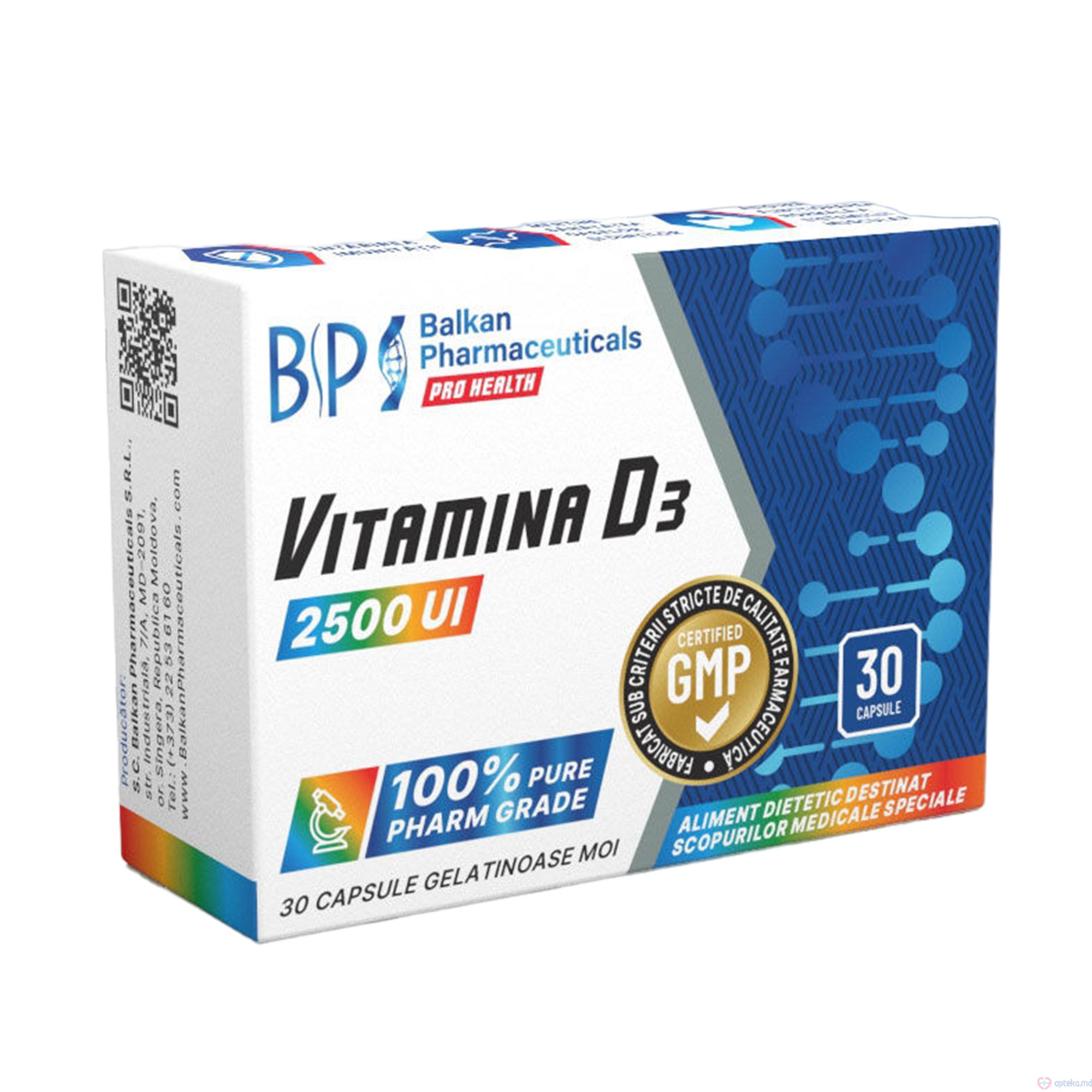 Vitamina D3 caps. moi 2500UI 150mg N30