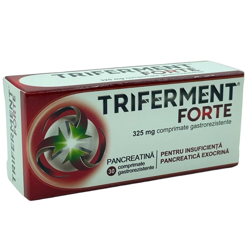Трифермент Форте табл. п/обол. гастрорез. 325 мг N10x3 Трифермент Форте табл. п/обол. гастрорез. 325 мг N10x3