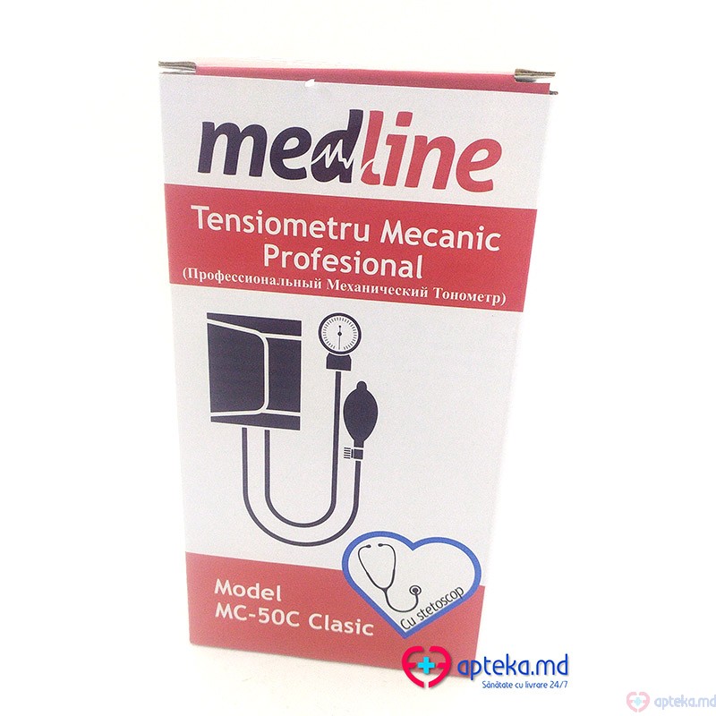 Tensiometru mecanic profesional MC-50C cu stetoscop MEDLINE