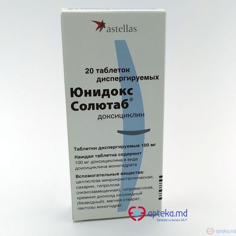 Unidox Solutab comp. orodispersabile 100 mg N20