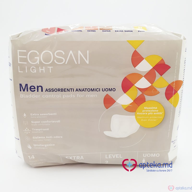 Absorbante urologice pentru barbati Egosan Extra N14