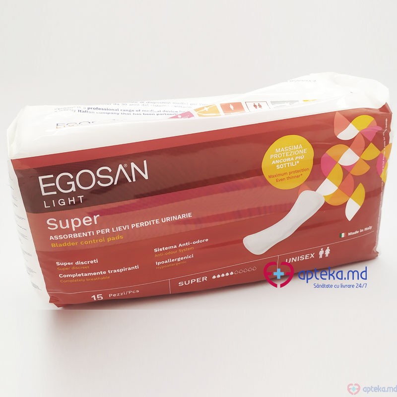 Absorbante urologice pentru femei Egosan Super N15