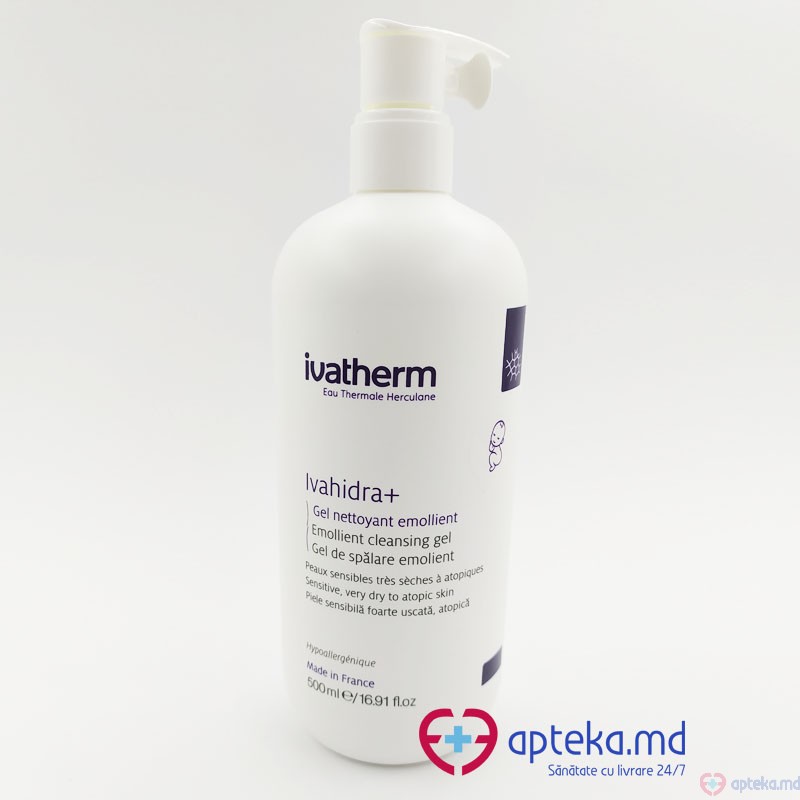 Ivatherm Gel de spalare emolient Ivahidra+ 500 ml