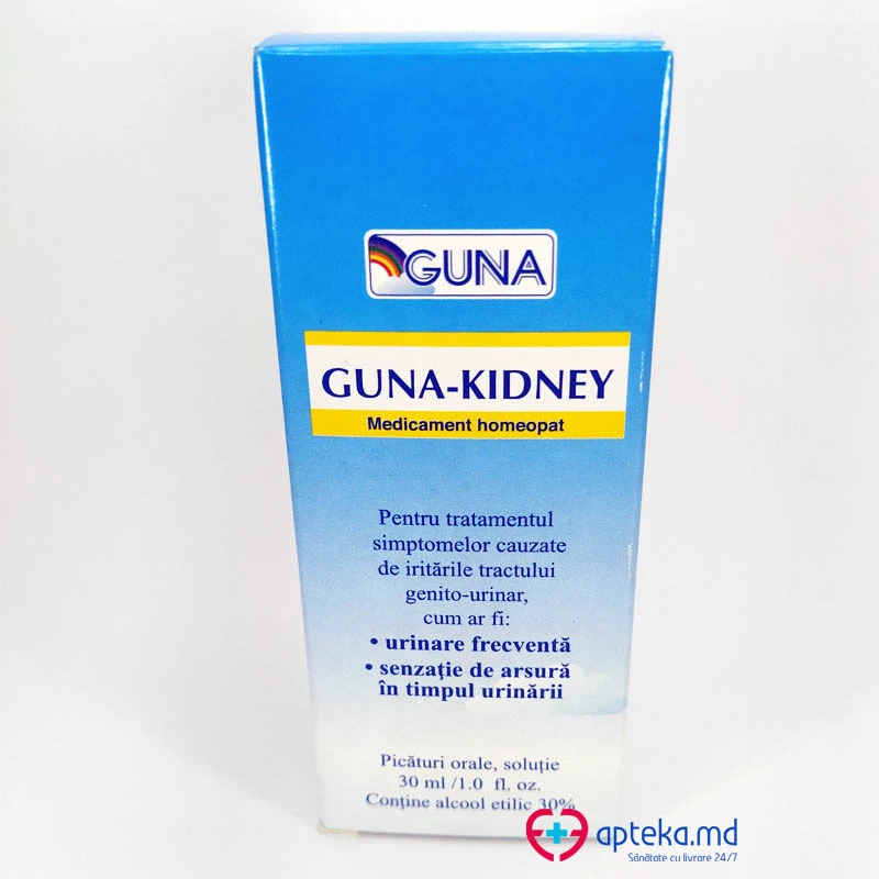 Guna-Kidney picaturi orale homeopate 30 ml N1