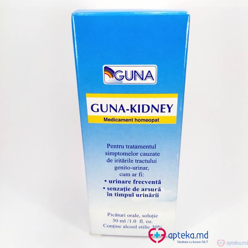 Guna-Kidney picaturi orale homeopate 30 ml N1