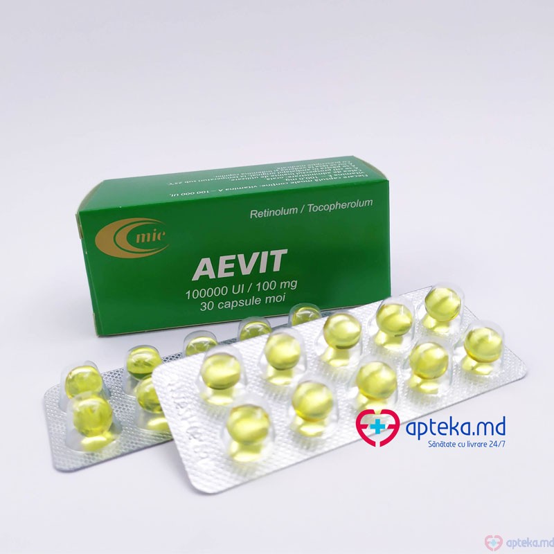 Aevit capsule moi 100000 UI/100 mg N10x3