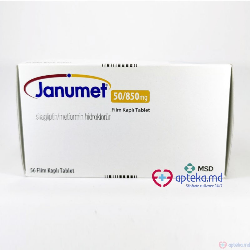 Janumet comprimate filmate 850 mg/50 mg N14x4