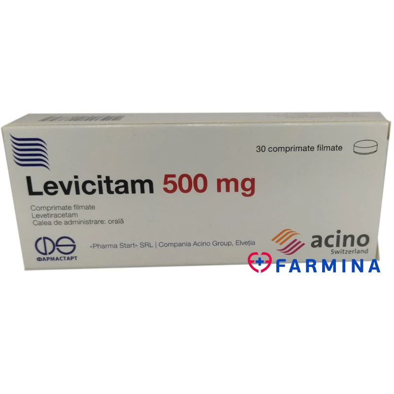 Левичитам таблетки покрытые пленочной оболочкой 500 mg N10x3 Левичитам таблетки покрытые пленочной оболочкой 500 mg N10x3