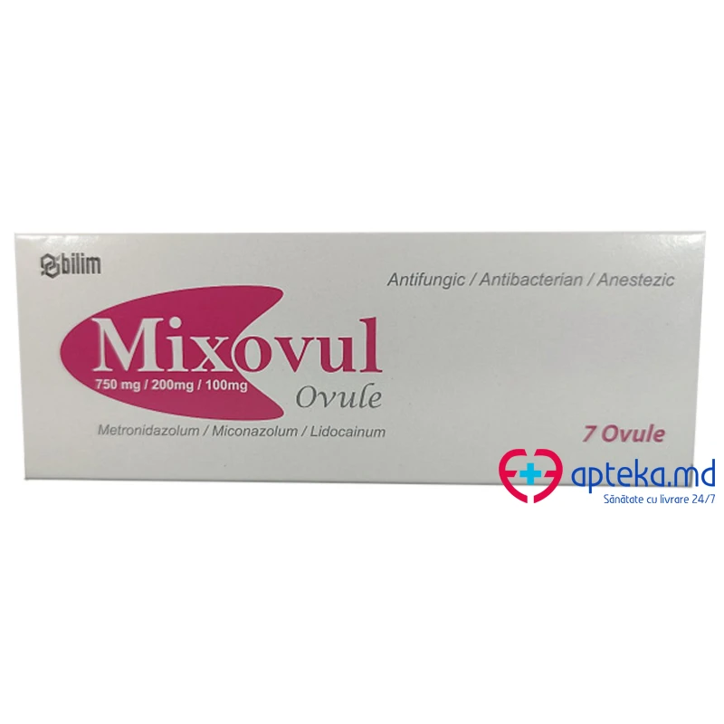 Миксовул супп. ваг. 750mg/200mg/100mg N7 Миксовул супп. ваг. 750mg/200mg/100mg N7