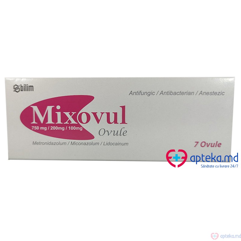 Mixovul ovule 750 mg/200 mg/100 mg N7