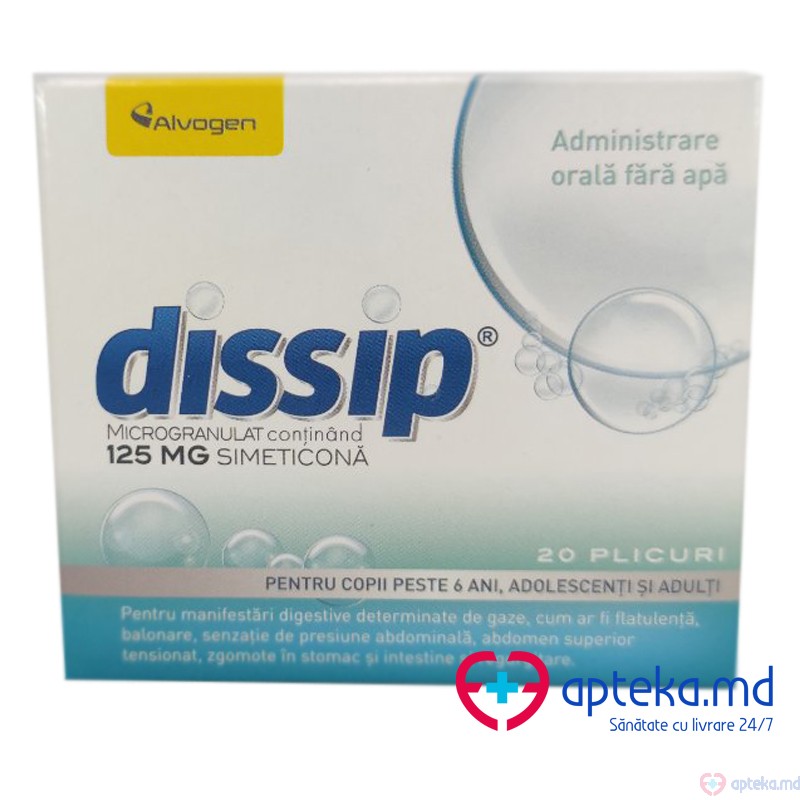 DISSIP pulb./susp.orala 125mg N20