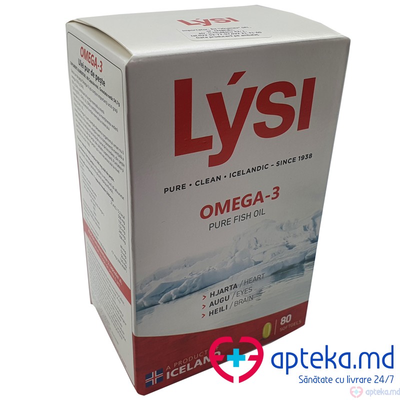 Omega-3 LYSI + Vit.E caps. N20x4