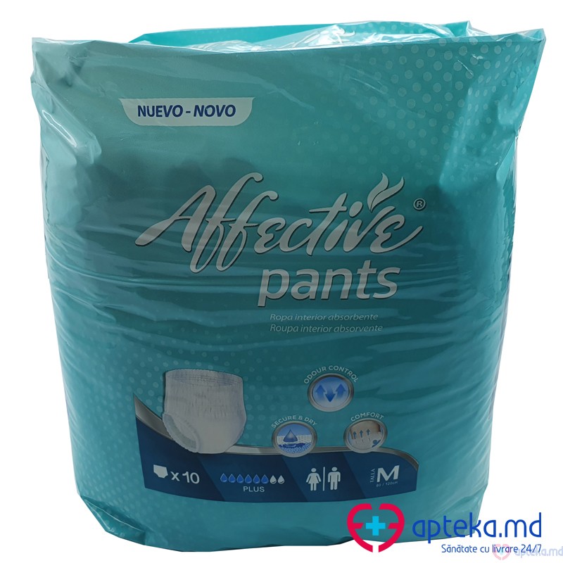 Scutece Chiloti p/u maturi Affective Pants M N10