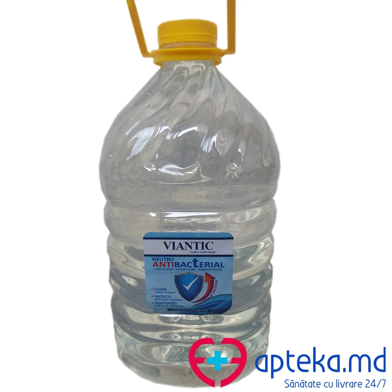 Жидкое мыло с глицерином Виантик Антибактериан Viantic Antibacterian, 5L Жидкое мыло с глицерином Виантик Антибактериан Viantic Antibacterian, 5L