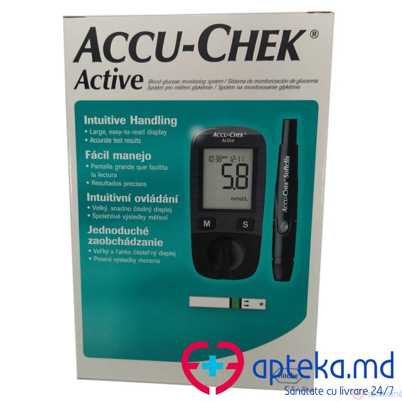 Accu-Chek Active Glucometru + Stripuri N10