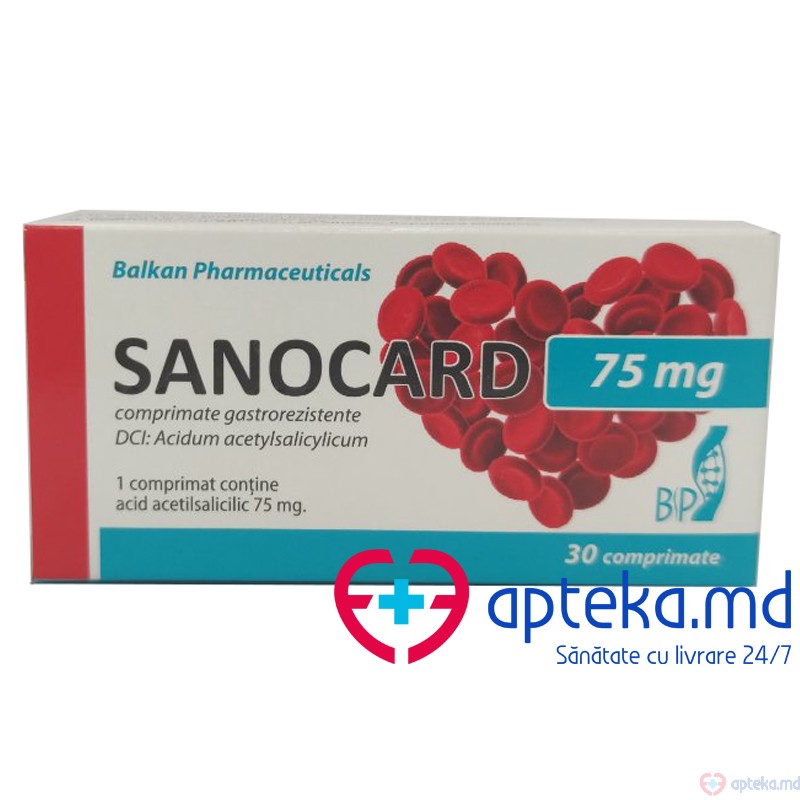 Sanocard comp. gastrorez. 75 mg N10x3