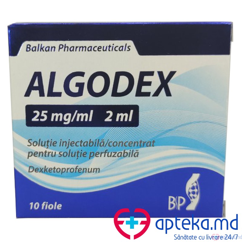 Algodex sol. inj. / conc./sol. perf. 25 mg/ml 2 ml N10