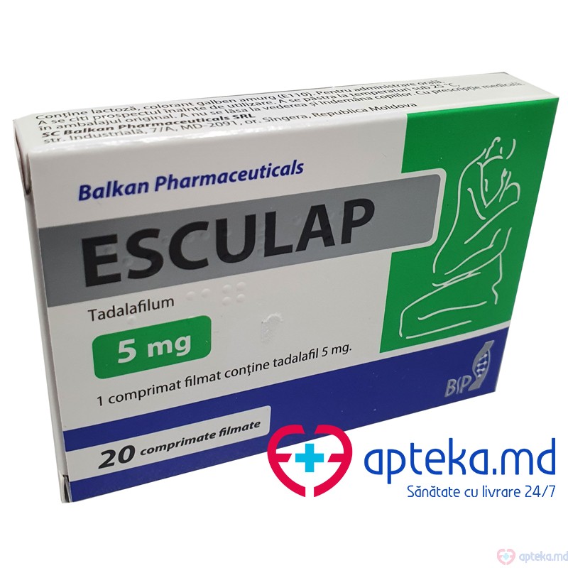 Esculap comprimate filmate 5 mg N20