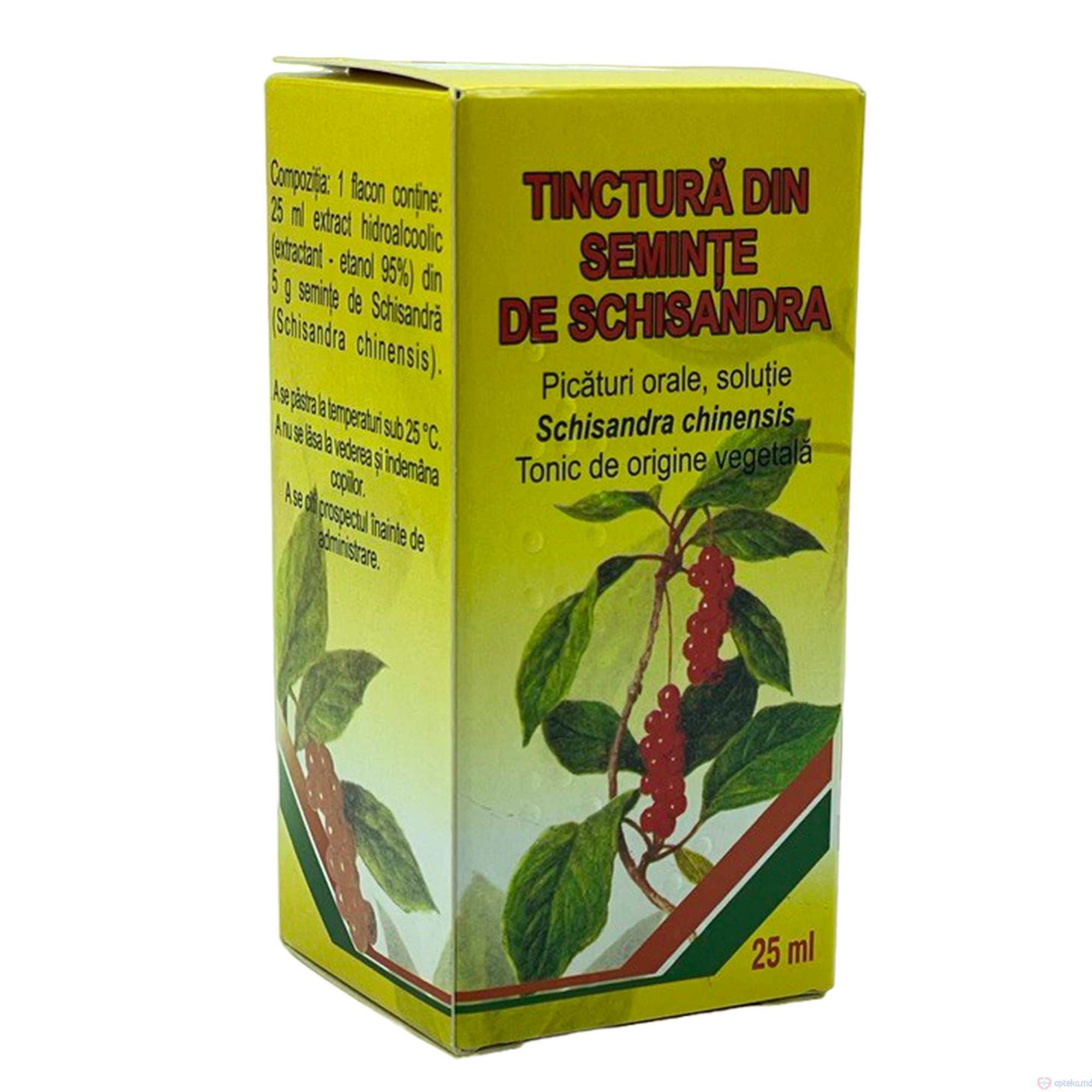 Tinctura din seminte de schisandra pic. orale, sol.  25 ml N1