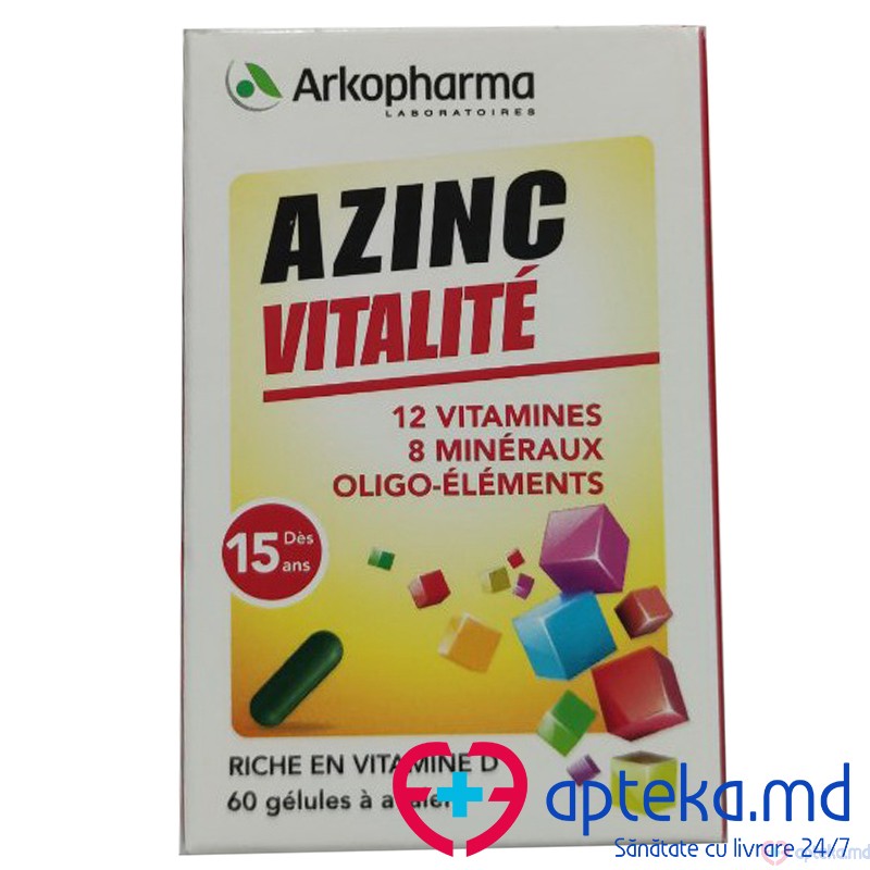 Azinc Vitalite (Adulte) caps. N60