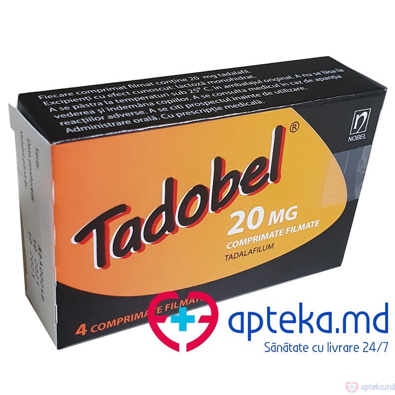 Tadobel comprimate filmate 20 mg N2x2