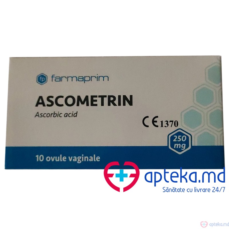 Ascometrin ovule vaginale 250 mg N10