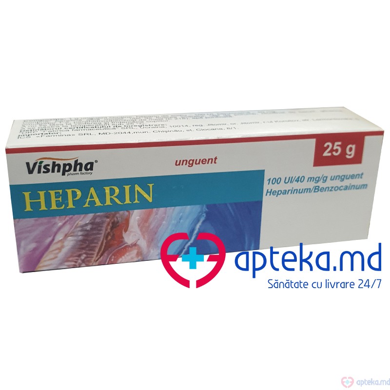 Heparin unguent 100 UI/40 mg/g 25 g N1