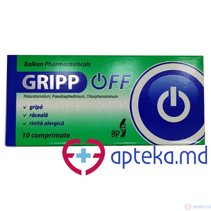 GRIPP OFF comprimate 251 mg/61,2 mg/2,54 mg N10