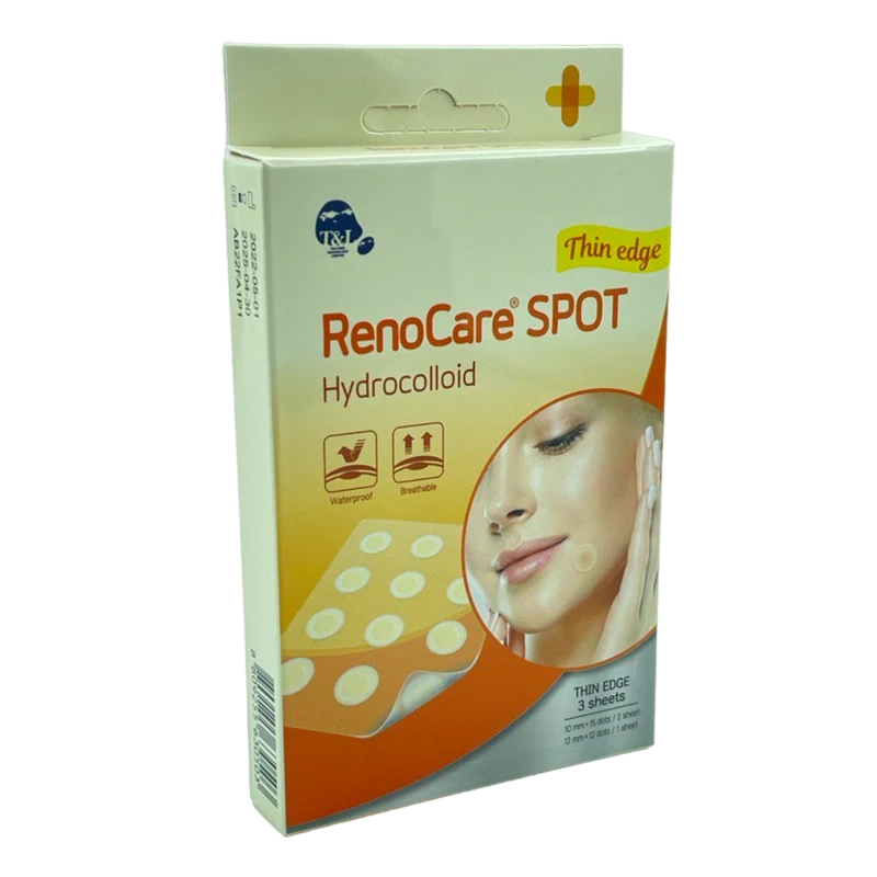 RenoCare Patch-uri locale anti-acne 42 buc (10mm - 15 spots x 2 + 12mm 12 spots)