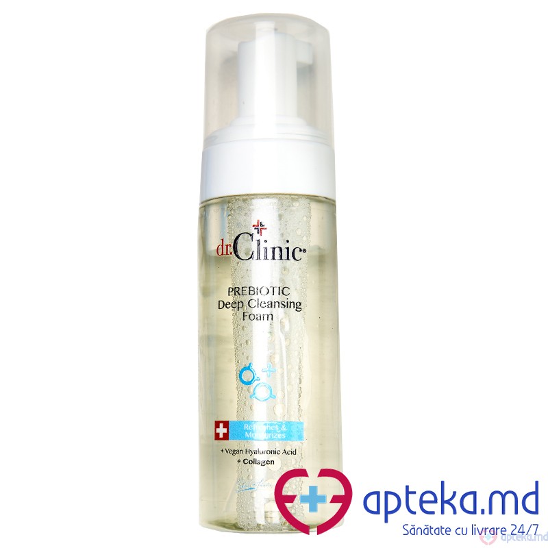 DR.CLINIC Spuma de curatare Probiotic, pentru curatare eficienta si blanda 160 ml